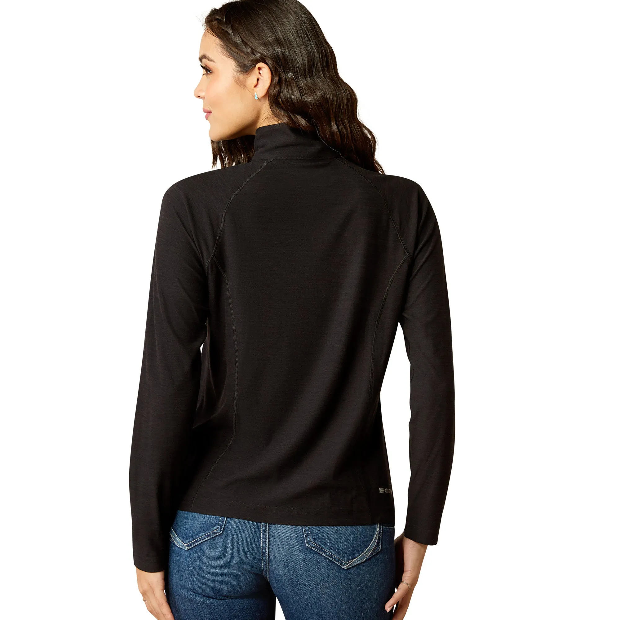 Ariat Ladies Laguna 2.0 Black Quarter Zip Top 10052116
