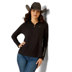 Ariat Ladies Laguna 2.0 Black Quarter Zip Top 10052116