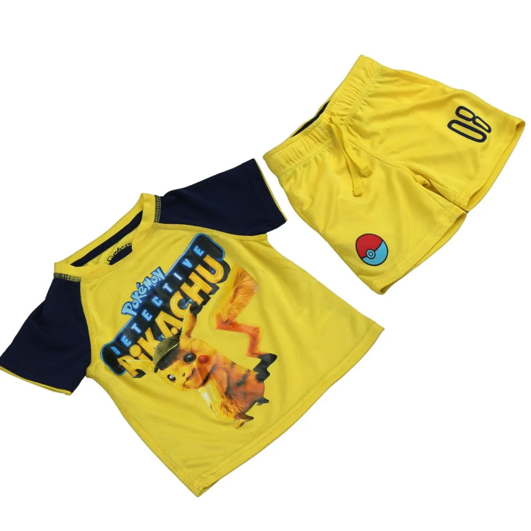 Boys yellow pikachu 2 pc