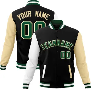 Custom Mens Varsity Jacket Baseball Letterman Bomber Jackets Personalized Stitched Any Name Number Logo