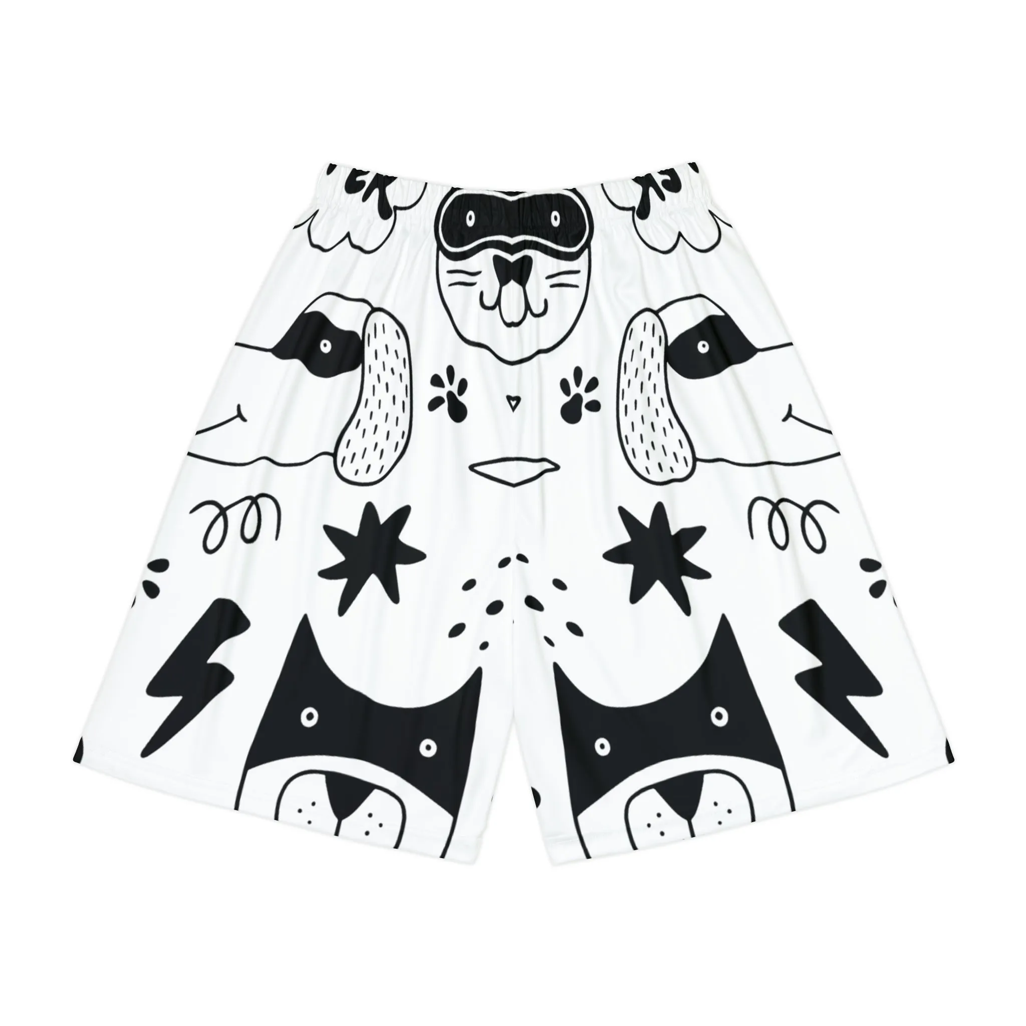 Doodle Dogs & Cats - Inovax Men’s Sports Shorts