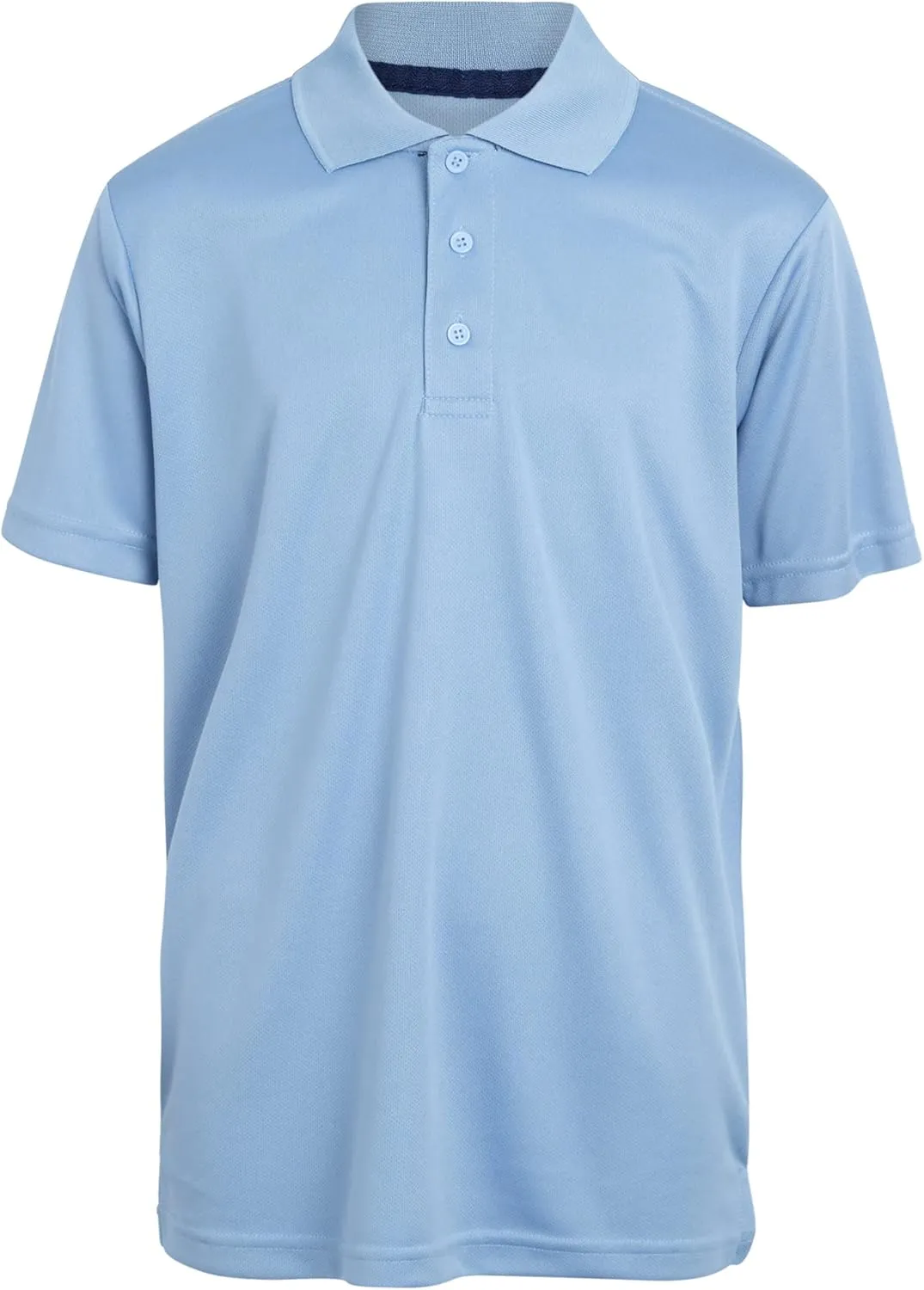 Galaxy by Harvic Boys School Uniform Shirt - 2 Pack Moisture Wicking Short Sleeve Polo T-Shirt (8-20)