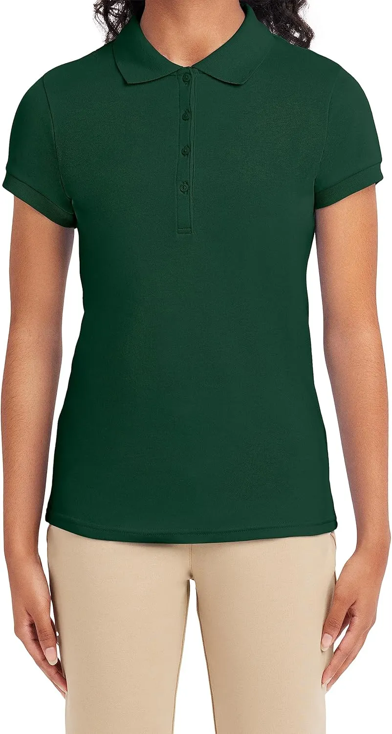 IZOD Junior's Uniform Short Sleeve Interlock Polo