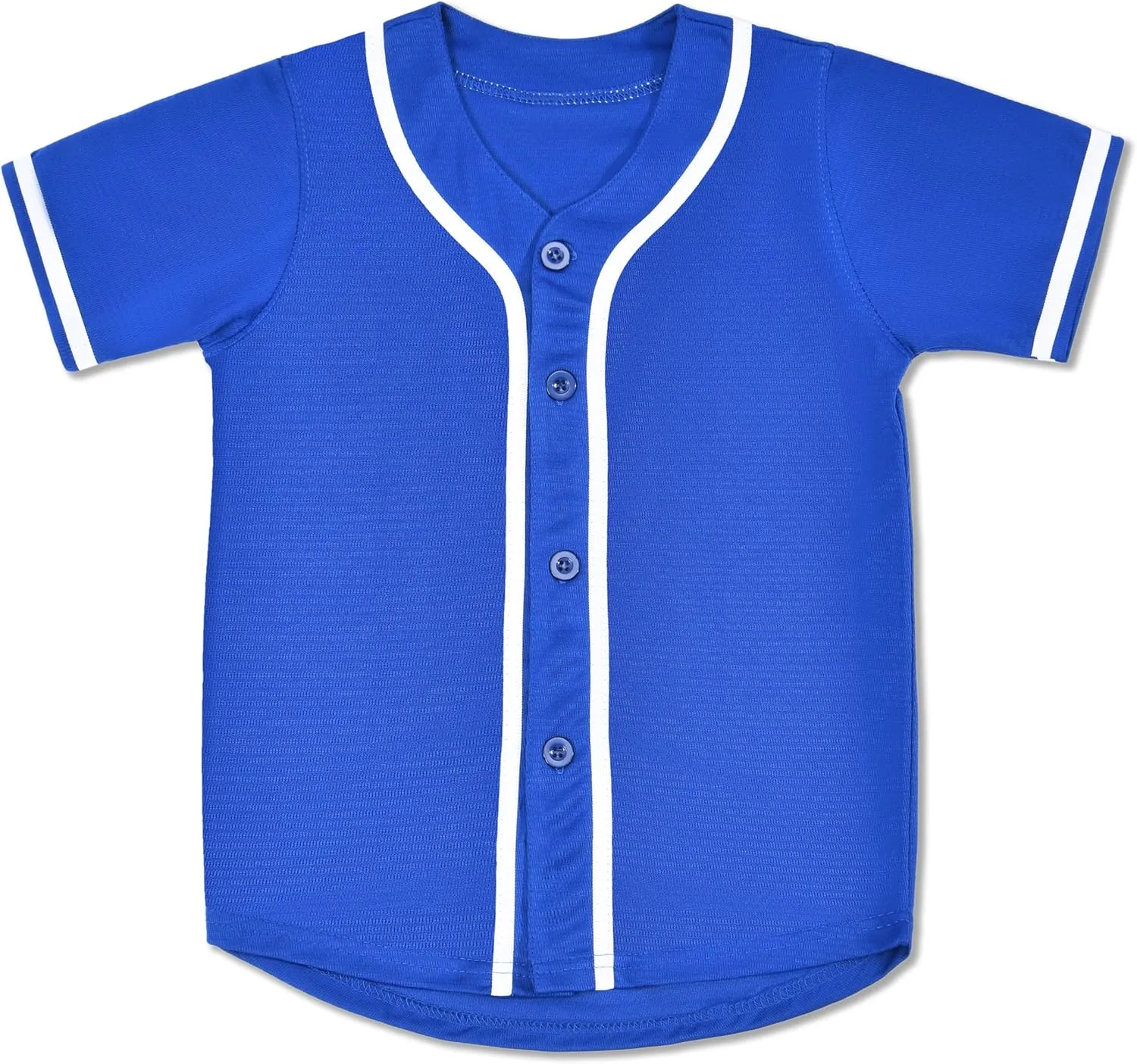 Kids Baseball Jersey Button Down Hip Hop Personalized Sport T Shirts Tops Baseball Shirt for Boys Girls Toddler 2T-12Y