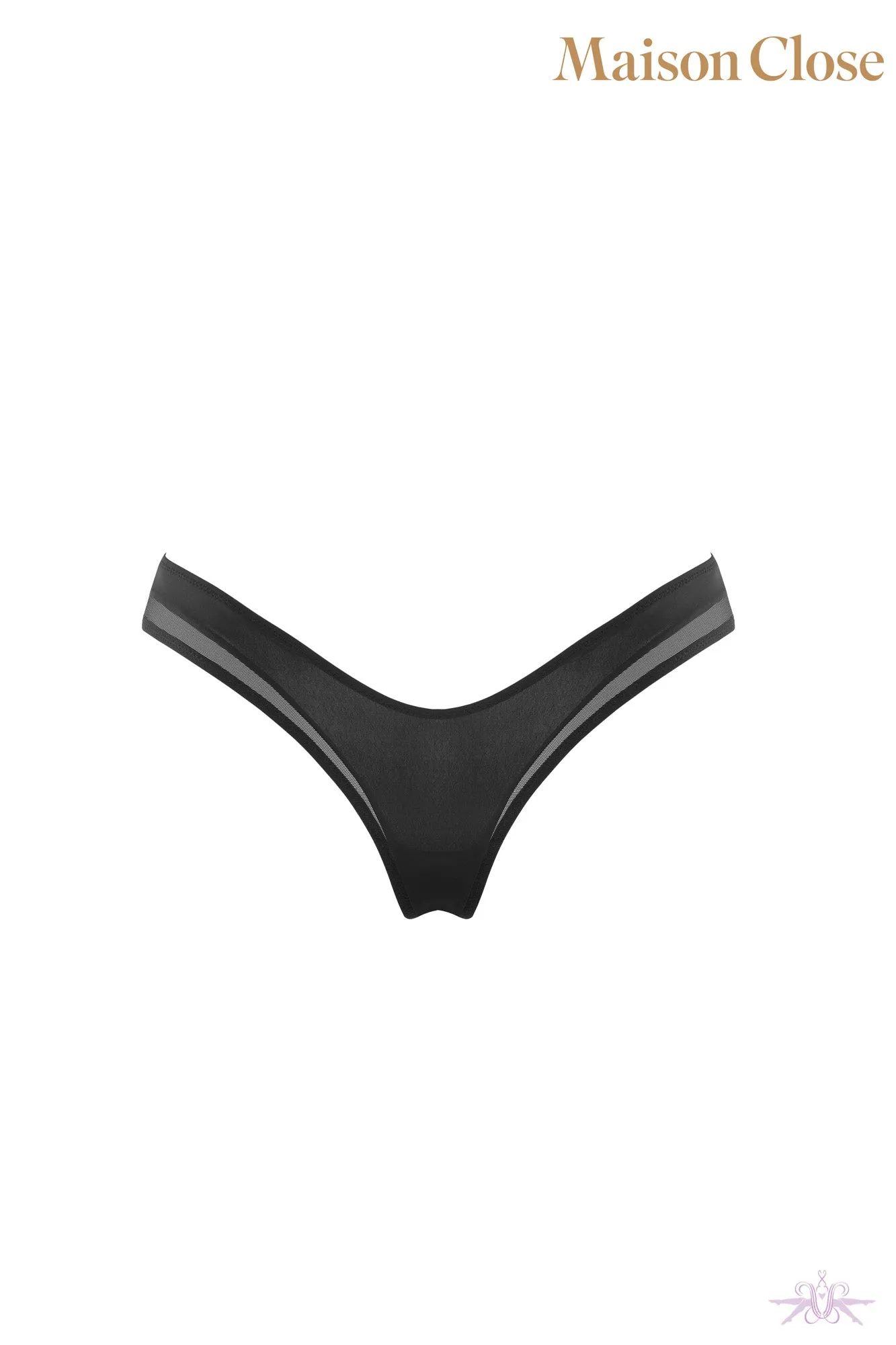 Maison Close Pure Tentation Black High Thong