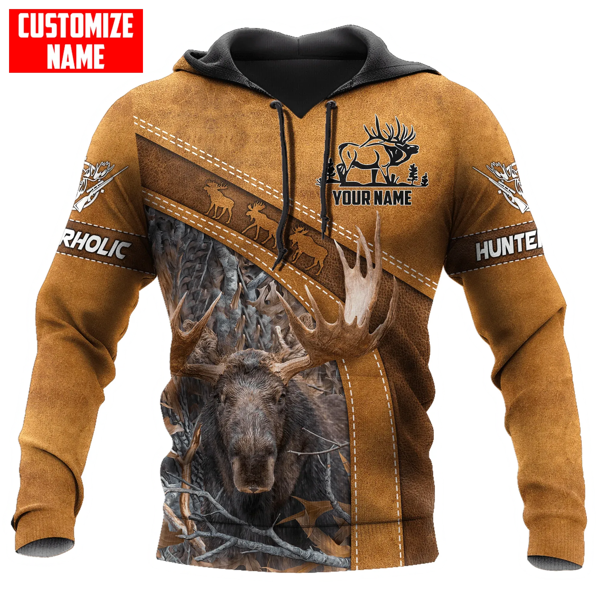 Moose Hunting Custom Hoodie, 3D All Over Printed Moose Hunting Hoodie, Hunter Hoodie Winnter