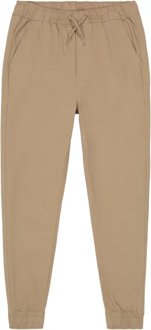 Nautica Boys' School Uniform Jogger Pants, Elastic Waistband with Drawstring Closure, Stretch Twill Fabric