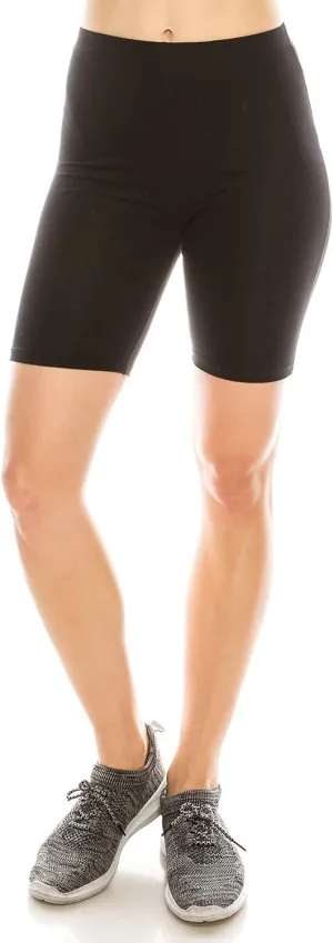 RENESEILLE Women's Active Biker Shorts  High Waist 7 Inseam Athletic Workout Gym Sports Yoga Running Bike Pants