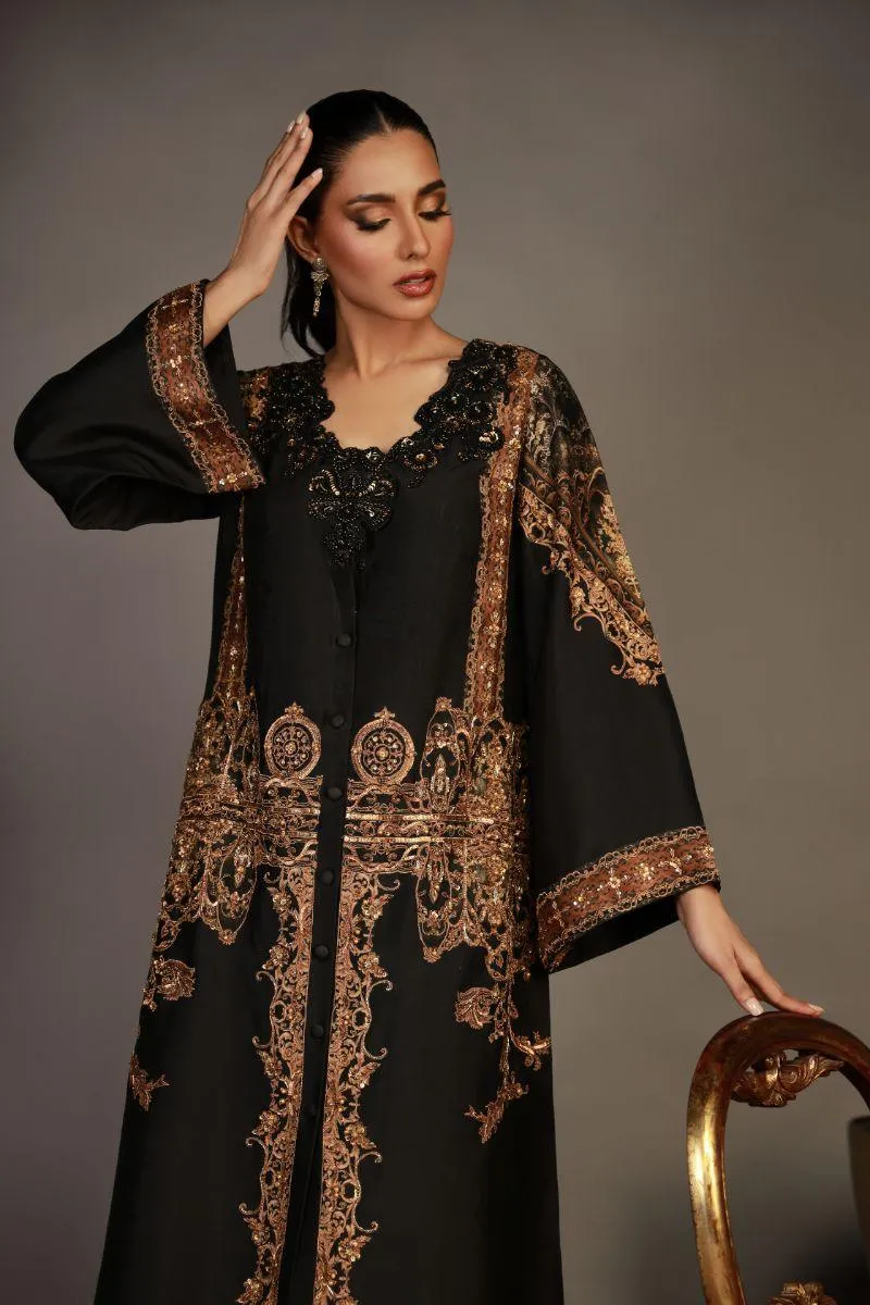 Shamaeel - RV-07 - Sheesha Silk,  Khadi  Silk & Net - 3 Piece