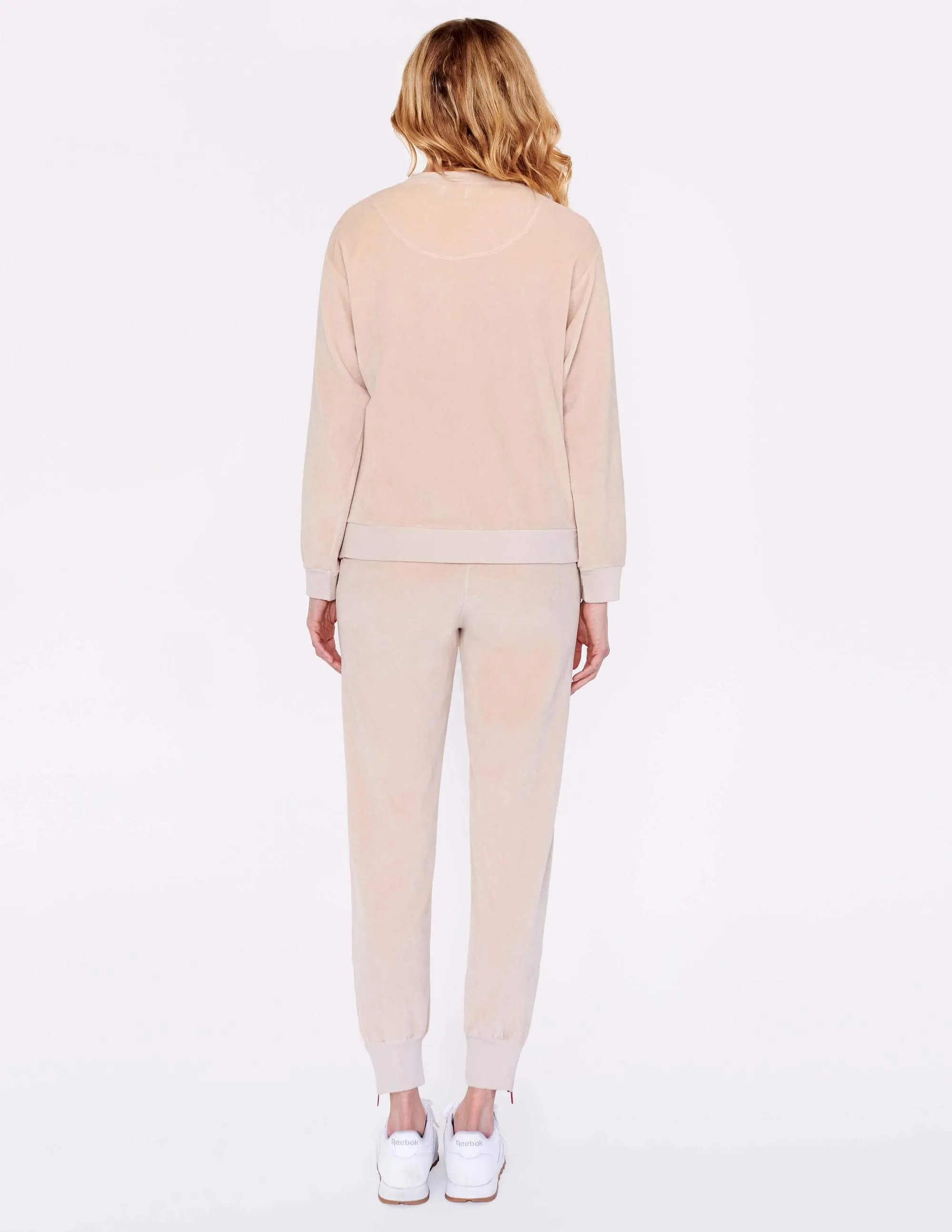 Side Zip Sweatshirt, Macadamia