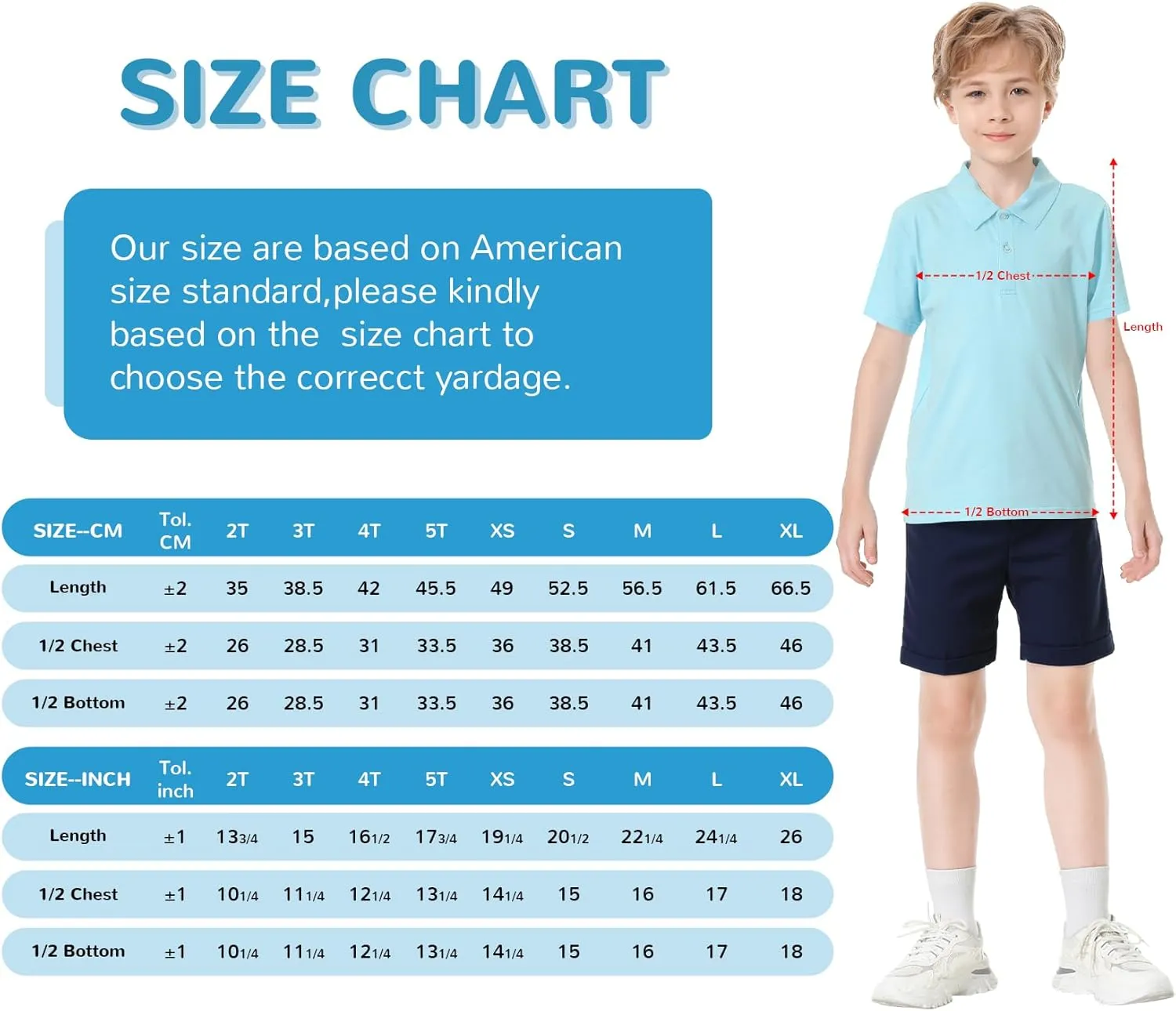 Toddler to Youth Stain Resistant Polo Shirts Kids Collared Golf T-Shirt School Uniform for Boys and Girls